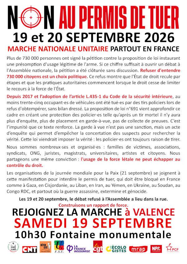 Affiche non permis de tuer 20260919 verso
