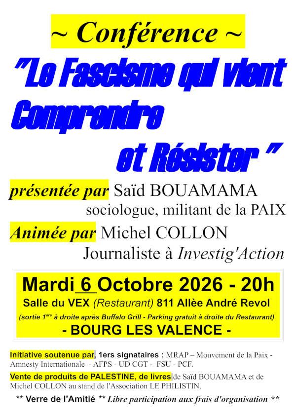 Le fascisme qui vient. Comprendre et Résister au VEX