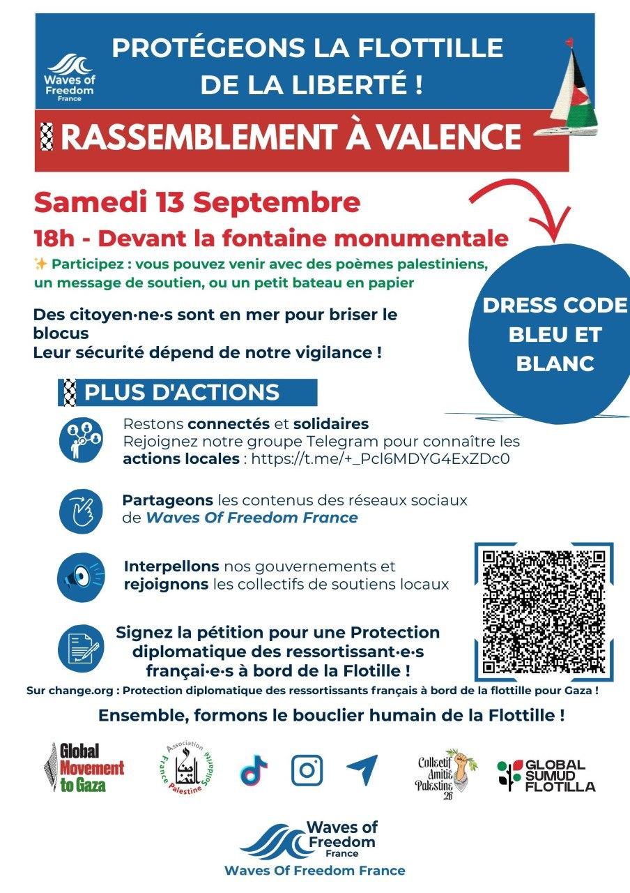 Rassemblement valence 13 septembre 2025